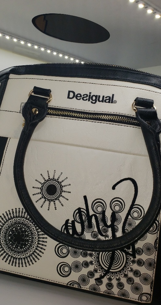 Desigual black and white bag